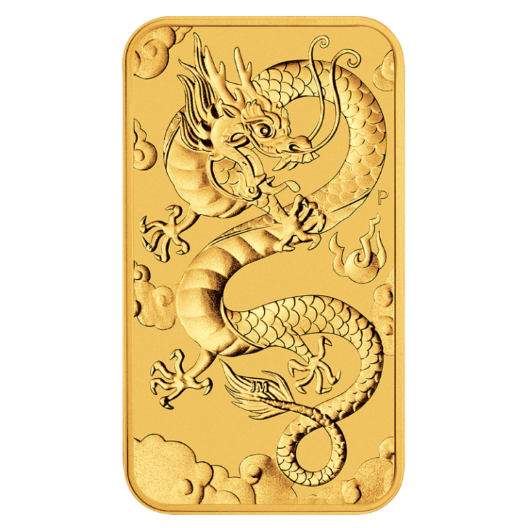 1 oz Dragon Rectangle Goldmünze BalticEdelmetalle